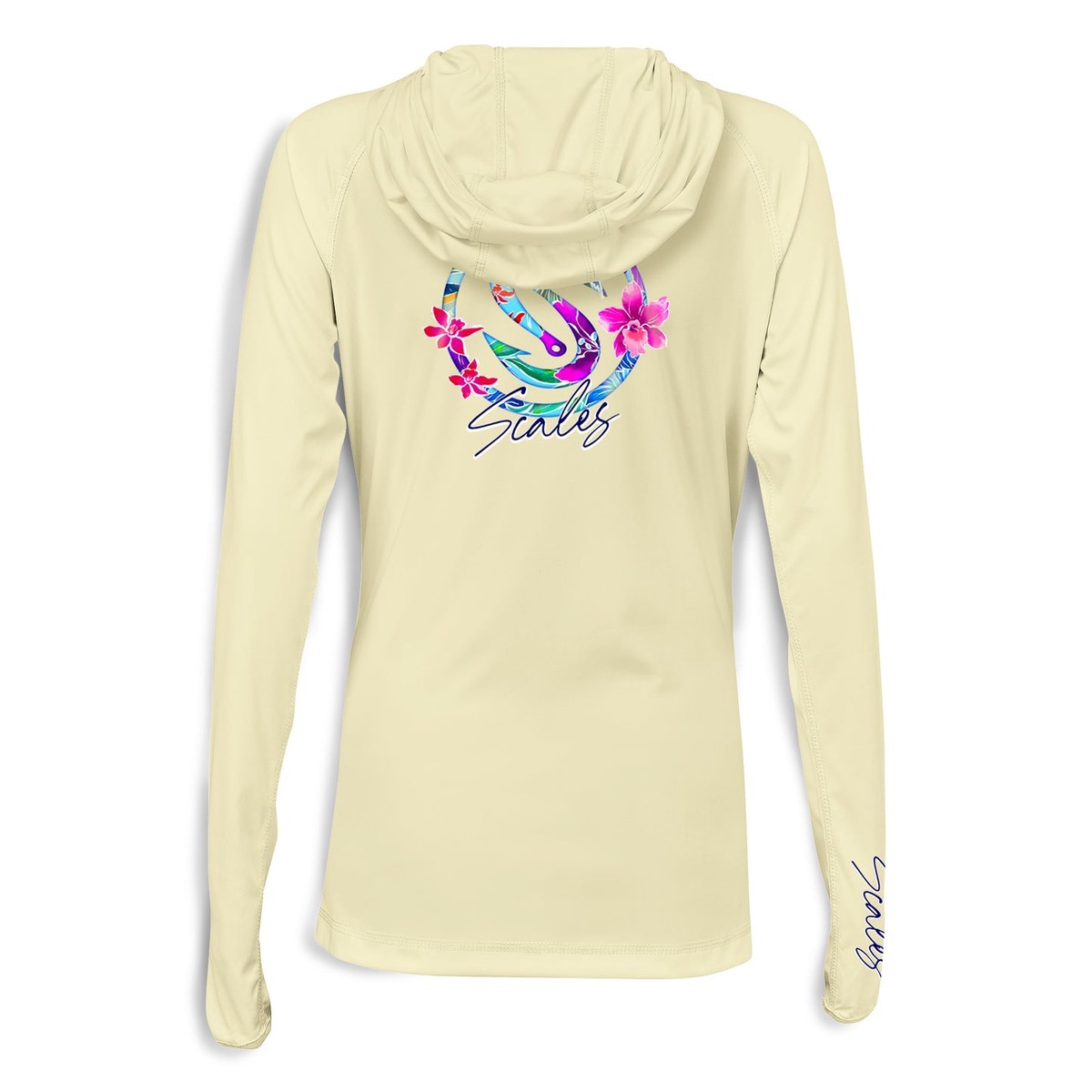 SCALES Frigate Paradise Womens Hooded Performance Shirt - Yellow | XLarge