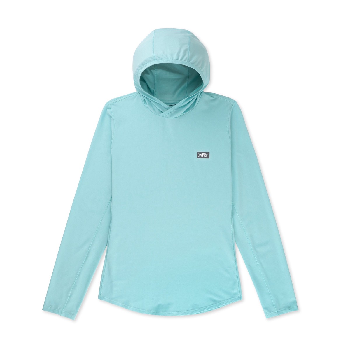AFTCO Women's Air-O Mesh Performance Hoodie - Pastel Turq Heather | Medium