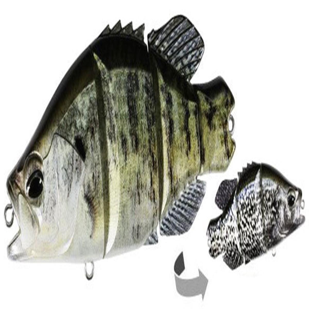 Duo Realis Dead Drift 95 Floating Swimbait - 3.7 Inch - Crappie WH/B | 3.7 inch - 1 oz