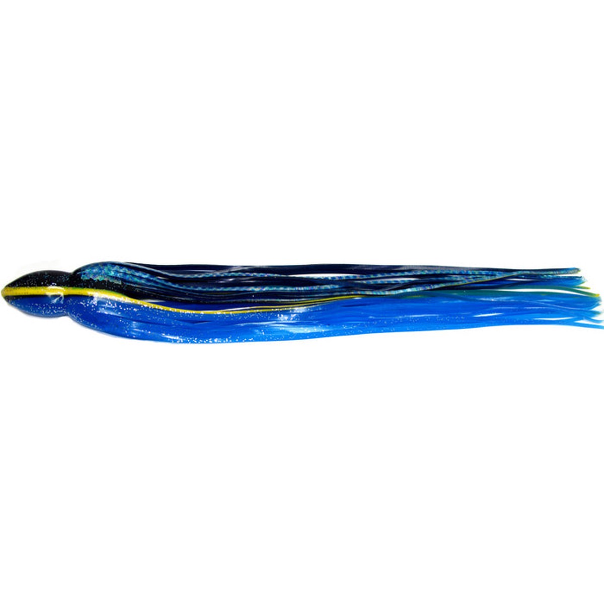 Black Bart S3 Medium Tackle 9.5 Inch Lure Replacement Skirt - Black Blue Dot
