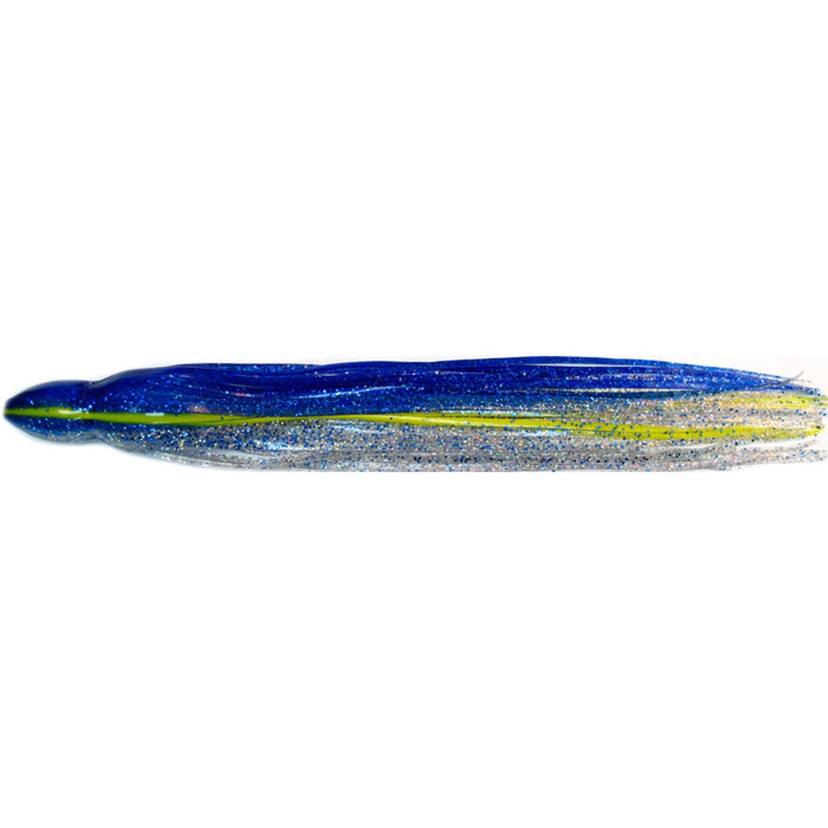 Black Bart S3 Medium Tackle 9.5 Inch Lure Replacement Skirt - Blue Yellow Stripe