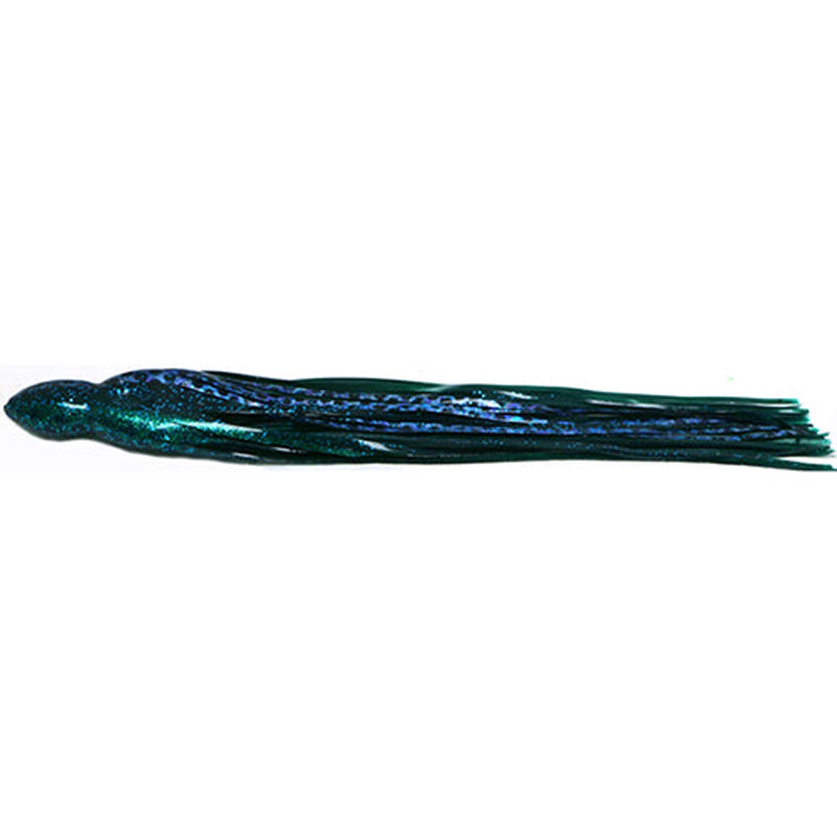 Black Bart S3 Medium Tackle 9.5 Inch Lure Replacement Skirt - Dark Green Foil