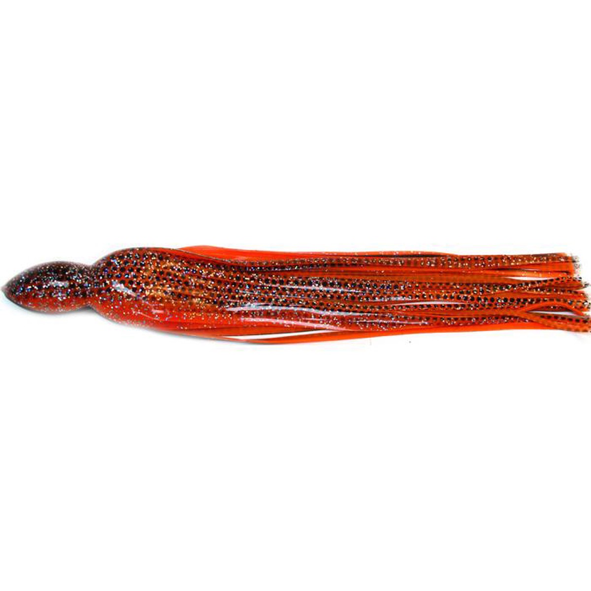 Black Bart S3 Medium Tackle 9.5 Inch Lure Replacement Skirt - Orange Dot