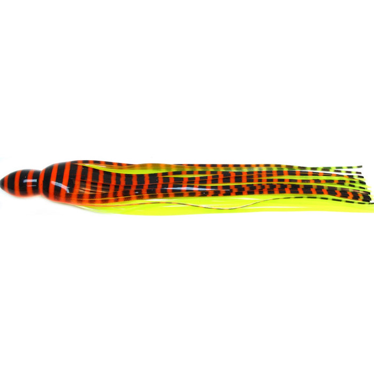 Black Bart S3 Medium Tackle 9.5 Inch Lure Replacement Skirt - Orange Yellow Tiger
