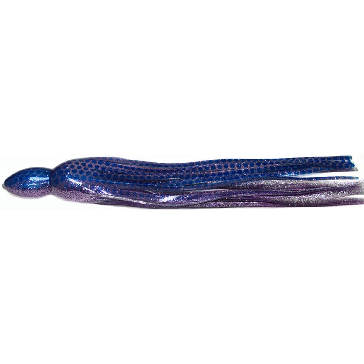 Black Bart S3 Medium Tackle 9.5 Inch Lure Replacement Skirt - Purple Blue Dot