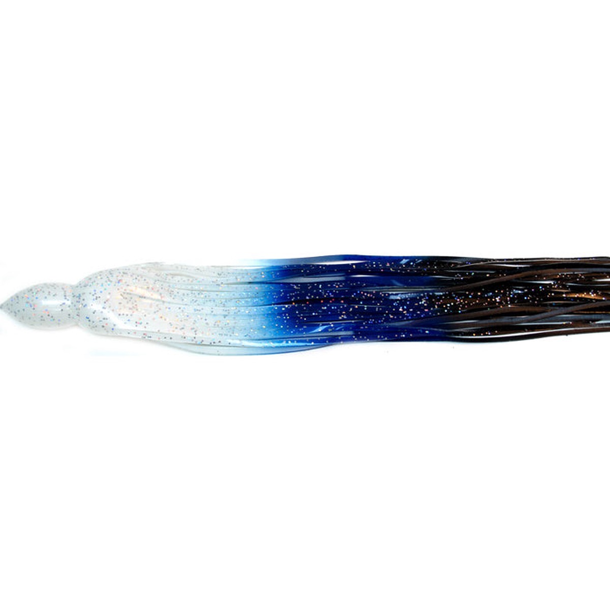 Black Bart S3 Medium Tackle 9.5 Inch Lure Replacement Skirt - White Blue Black