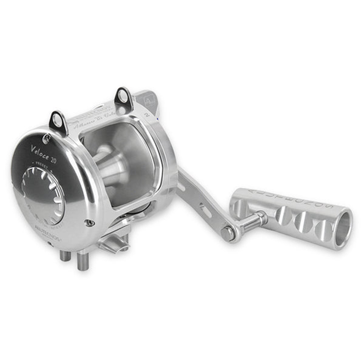 Alutecnos Albacore 20 Veloce One Speed Reel - Silver - Right Hand