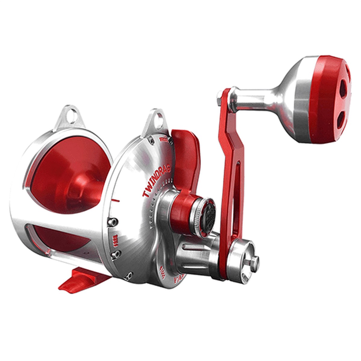 Accurate BV2-1000 Boss Valiant Two Speed Conventional Reel - Silver/Red - Right Hand