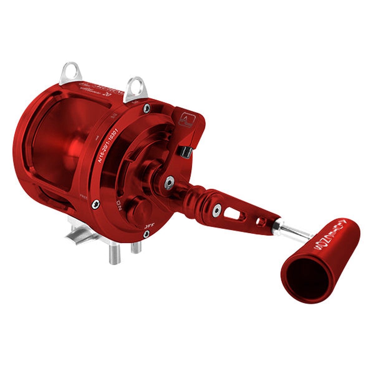 Alutecnos Albacore 20 One Speed Reel - Red - Right Hand