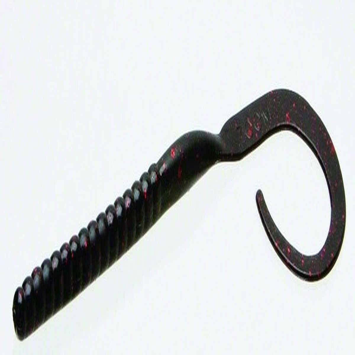 Zoom 026001 Ol' Monster Worm, 10 1/2", 9Pk, Black & Red Glitter (285288) - Default Title