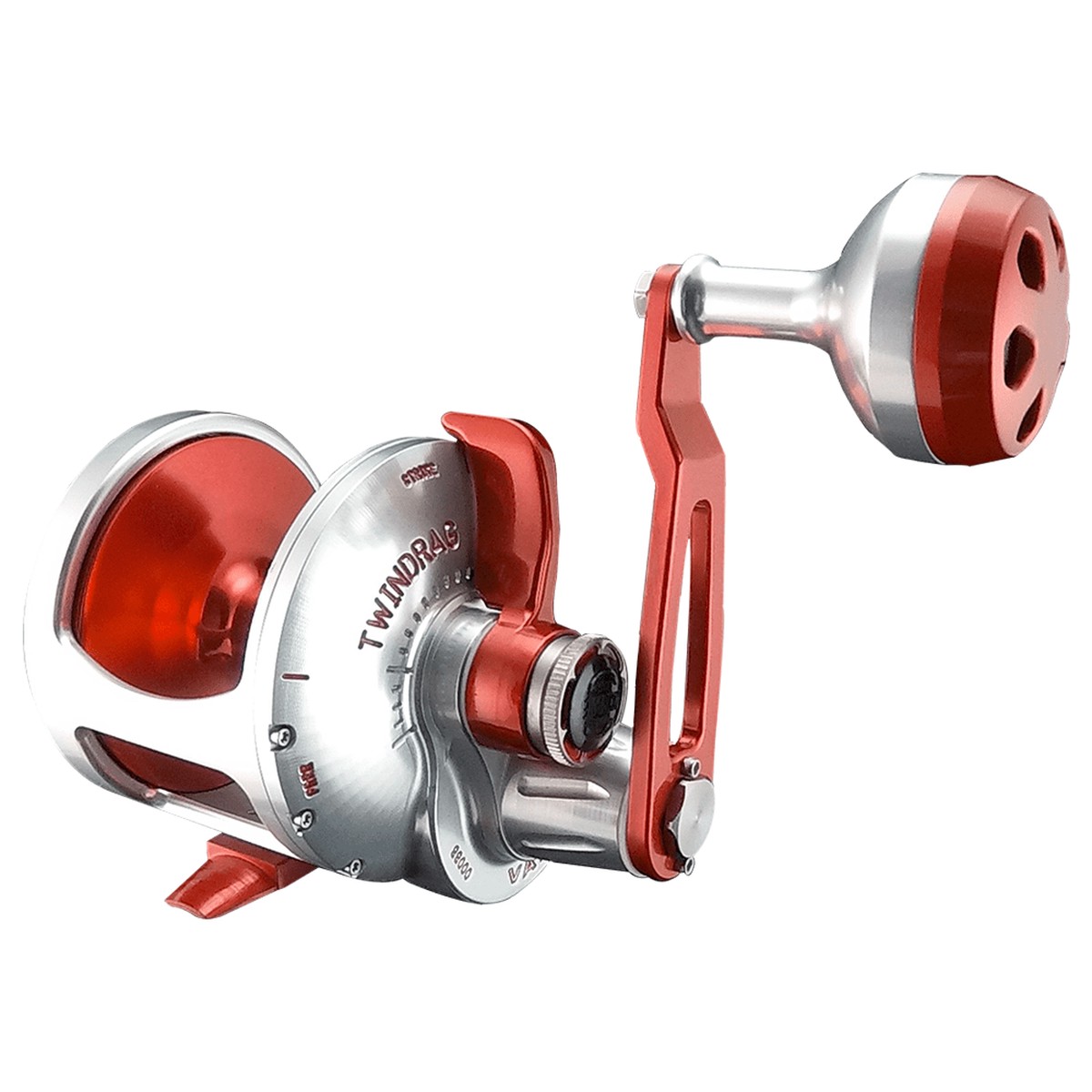 Accurate BV-600P Boss Valiant Conventional Reel - Red/Silver - Right Hand