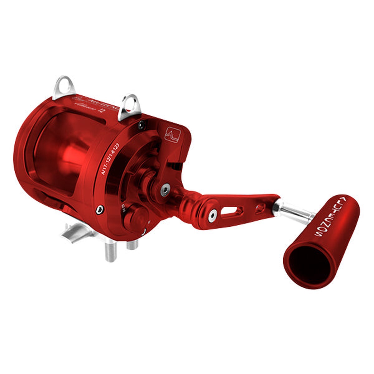 Alutecnos Albacore 12 One Speed Reel - Red - Right Hand