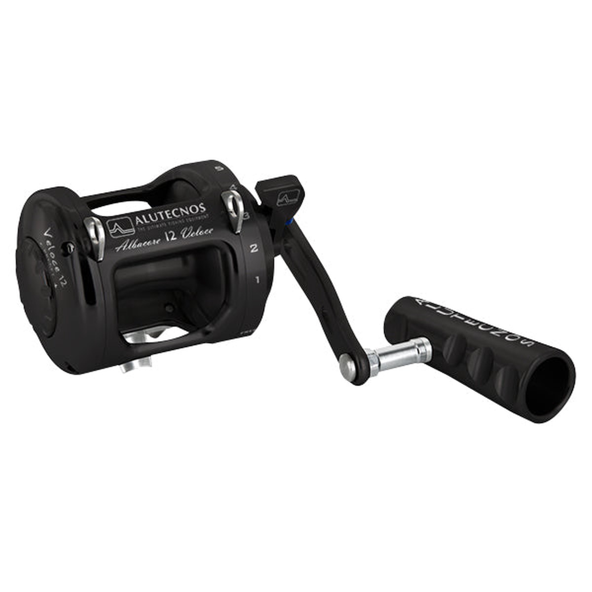 Alutecnos Albacore 12 Veloce One Speed Reel - Black - Right Hand