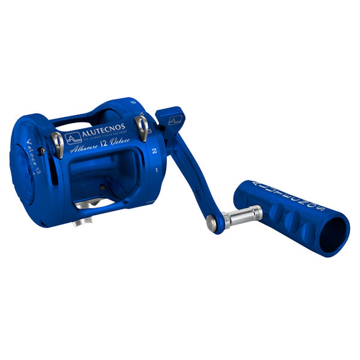 Alutecnos Albacore 12 Veloce One Speed Reel - Blue - Right Hand