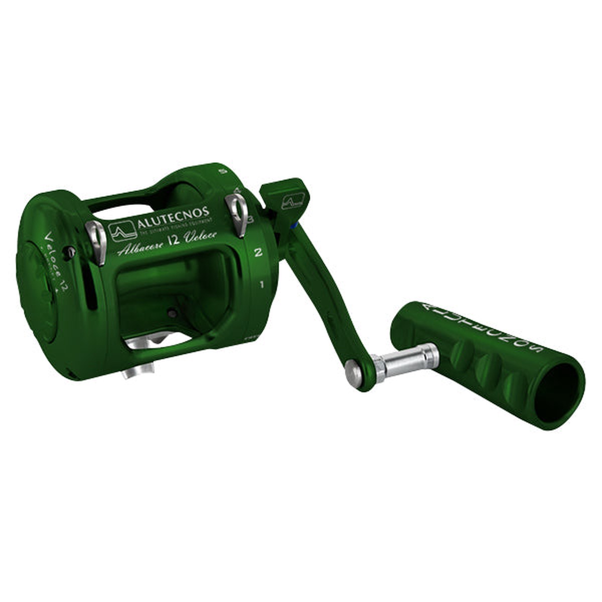 Alutecnos Albacore 12 Veloce One Speed Reel - Green - Right Hand