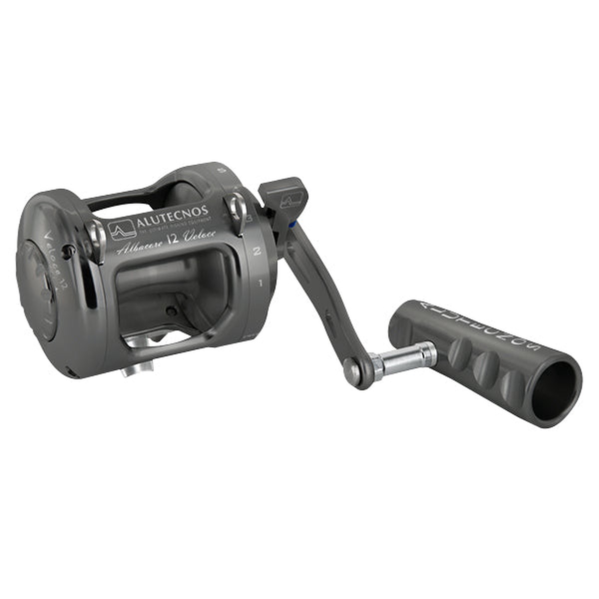 Alutecnos Albacore 12 Veloce One Speed Reel - Gunmetal - Right Hand