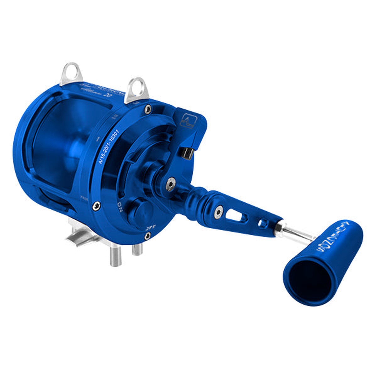 Alutecnos Albacore 20 One Speed Reel - Blue - Right Hand