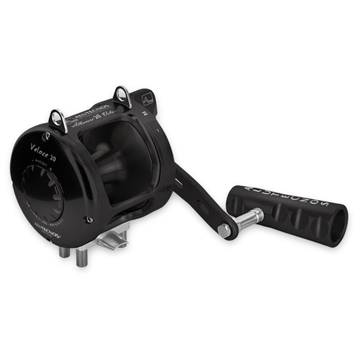 Alutecnos Albacore 20 Veloce One Speed Reel - Black - Right Hand