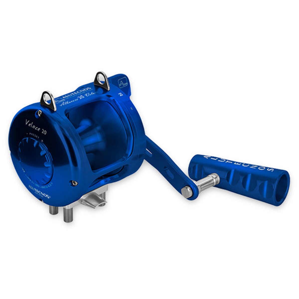 Alutecnos Albacore 20 Veloce One Speed Reel - Blue - Right Hand