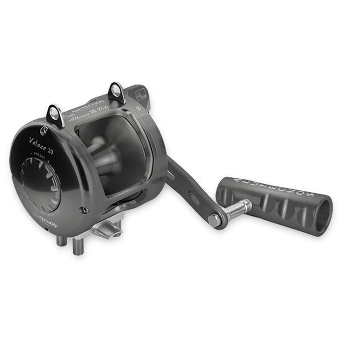 Alutecnos Albacore 20 Veloce One Speed Reel - Gunmetal - Right Hand