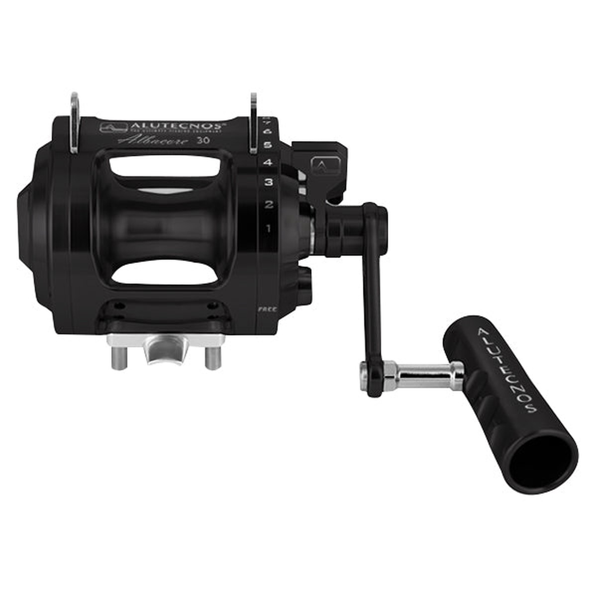 Alutecnos Albacore 30 One Speed Reel - Black - Right Hand