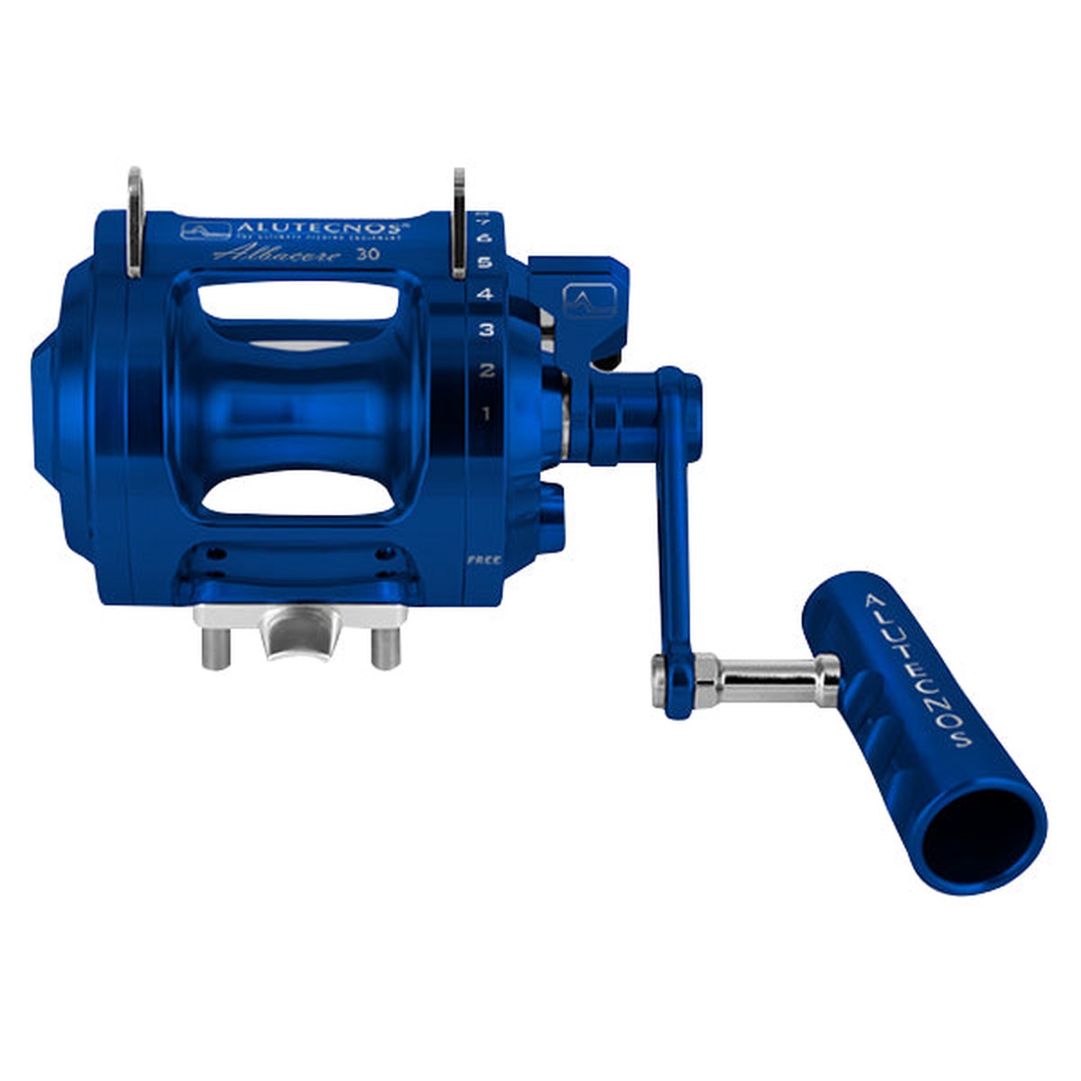 Alutecnos Albacore 30 One Speed Reel - Blue - Right Hand