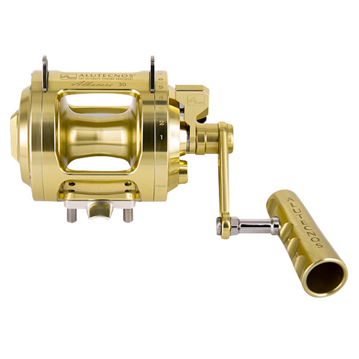 Alutecnos Albacore 30 One Speed Reel - Gold - Right Hand