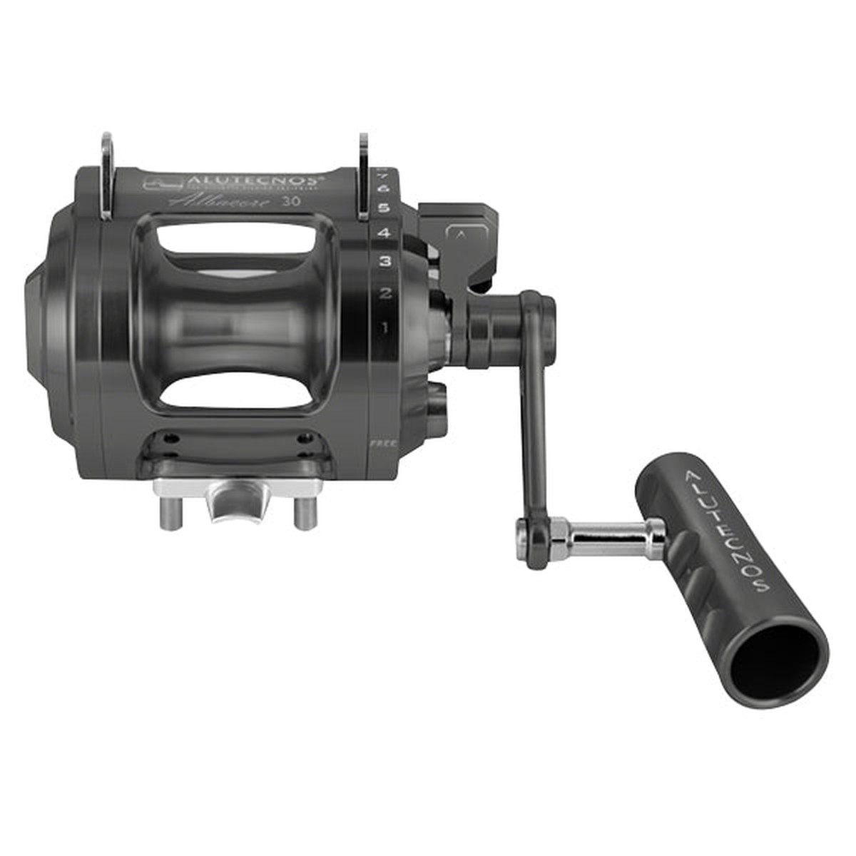 Alutecnos Albacore 30 One Speed Reel - Gunmetal - Right Hand