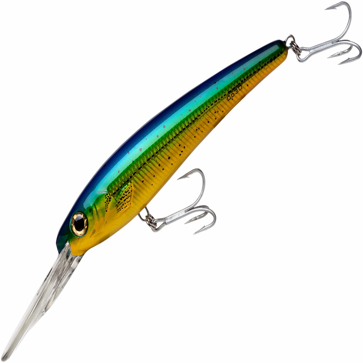 Bomber Saltwater Grade Certified Depth Trolling Plug - Holo Dorado | 8 inch - 4 oz - 30 feet
