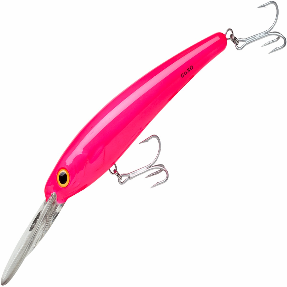 Bomber Saltwater Grade Certified Depth Trolling Plug - Hot Pink | 8 inch - 4 oz - 30 feet