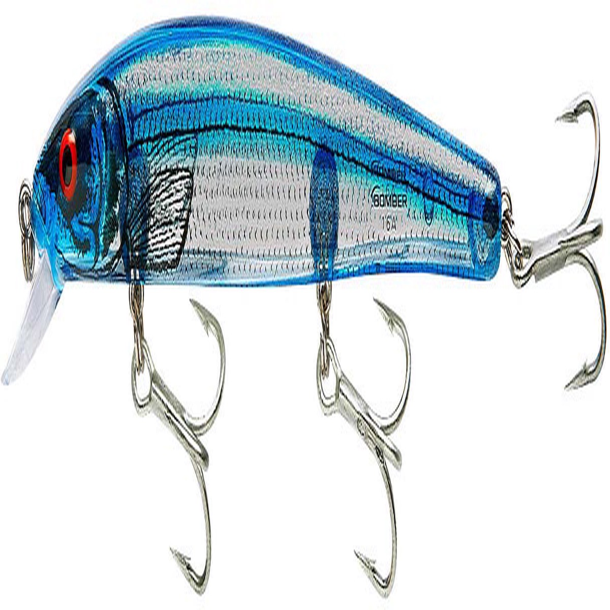 Bomber Saltwater Grade Heavy Duty Long A Trolling Minnow/Rip Bait - Silver Flash Blue Back | 6 inch - 7/8 oz