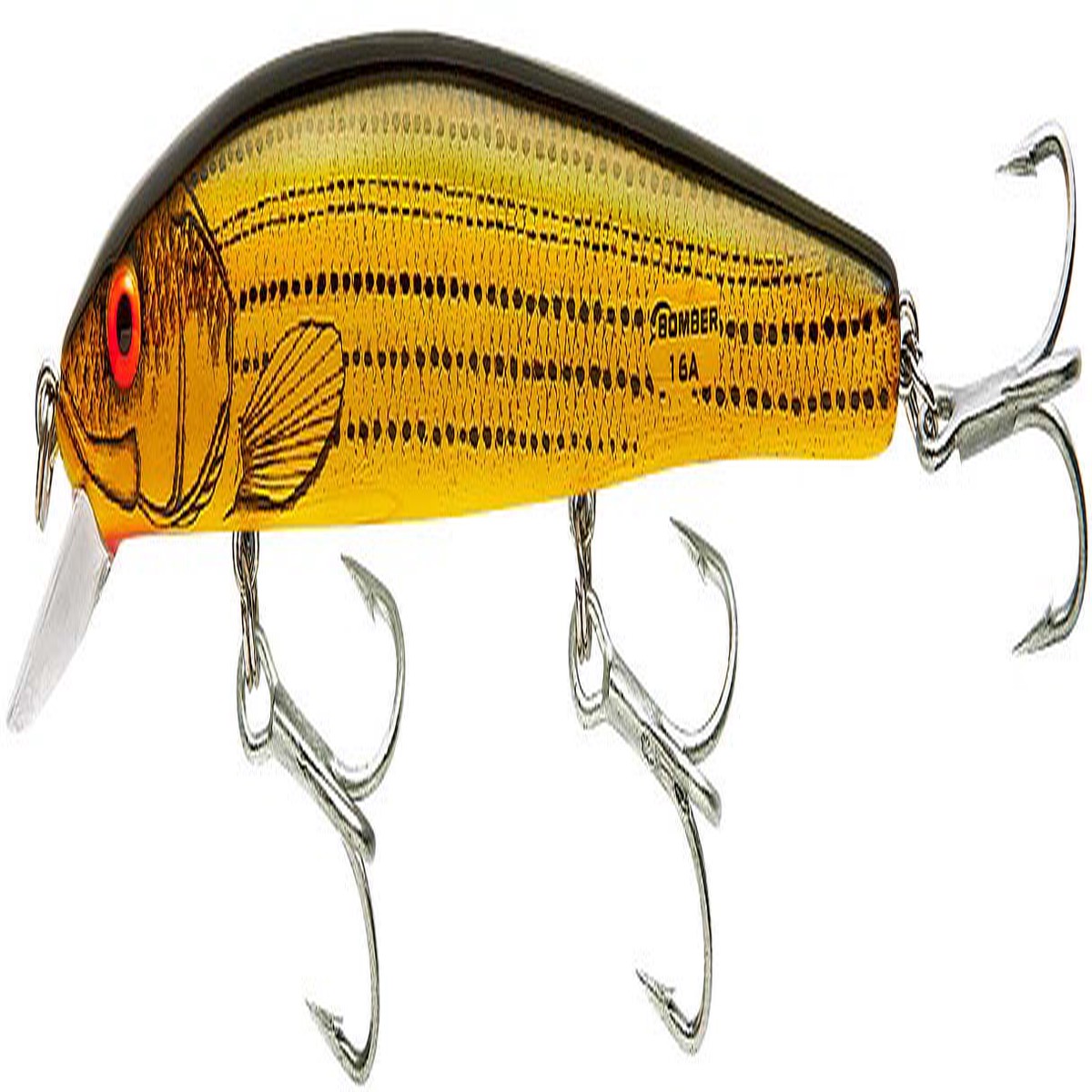 Bomber Saltwater Grade Heavy Duty Long A Trolling Minnow/Rip Bait - Yellow Baby Striper | 6 inch - 7/8 oz