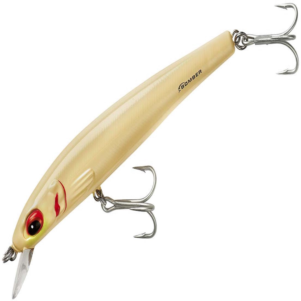 Bomber Saltwater Grade Long Shot Trolling Hard Minnow/Rip Bait - Bone | 7 inch - 1 3/4 oz
