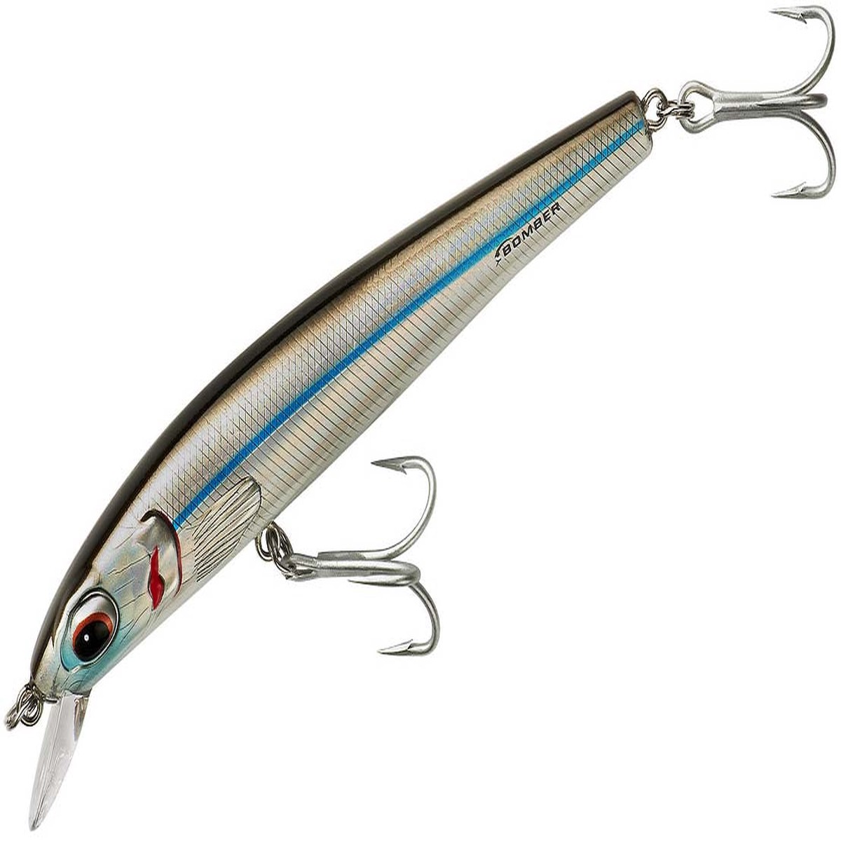 Bomber Saltwater Grade Long Shot Trolling Hard Minnow/Rip Bait - Mullet | 7 inch - 1 3/4 oz