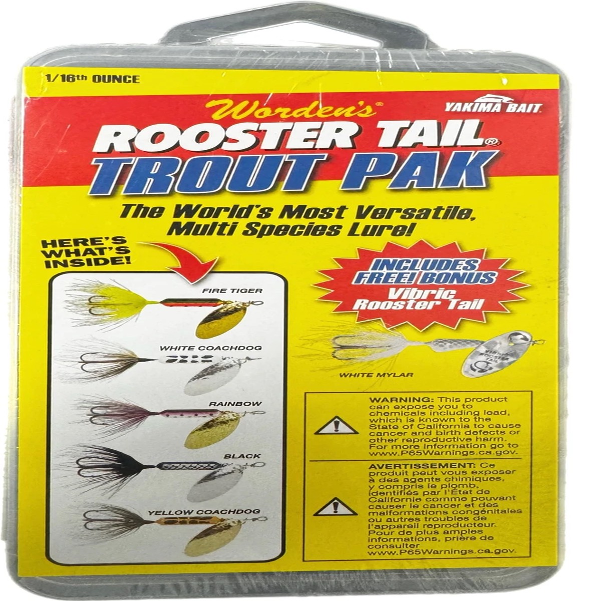 Yakima Bait Roostertail Trout Pack (1/16oz)